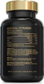 Vitamin C and Zinc Capsules, 1200mg Vitamin C Boosted with 40mg Zink & 2mg Copper per Serving | 120 High Strength Vegan Capsules | Balanced VIT C and Zinc Supplements for Women & Men | Made in The UK - Image 3