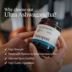 Puresport Ultra Ashwagandha (60 Capsules) | High Strength KSM-66 Ashwagandha + Holy Basil, Magnesium & Zinc | Improves Stress Resilience & Physical Performance | Cognitive Support | Hormone Balance - Image 3