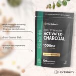 Activated Charcoal Capsules | High Strength 1000mg | Supplement from Natural Coconut | 120 Vegan Tablets | by Horbaach - Image 3