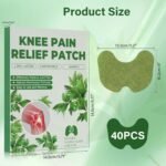 40PCS Knee Pain Relief Patches, Natural Herbal Pain Relief Patches with Heat for Knee, Back, Neck,Shoulder Inflammation and Muscle Soreness Relief - Image 6