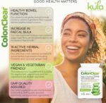 ColonClear - Colon Cleanse Detox - Aloe Vera Complex - 100 Vegan Capsules - Natural Laxative and Stool Softener - Herbal Constipation Relief Tablets with Glucomannan Fibre for Daily Bowel Movements - Image 3