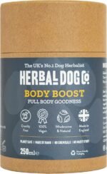 Herbal Dog Co Body Boost Dog Multivitamin Herbal Blend, 250ml - Dog Vitamins & Supplements for Dogs & Puppies - All-Natural, Vegan, Made in UK - Image 6