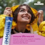 Natures Aid Immune Effervescent 20 Tablets – Supports Immune Health & Energy – Vitamin C 1000mg & Zinc - High Strength Fizzy Supplement – Blackcurrant Flavour – Vegan, Gluten Free, Non-GMO - Image 3