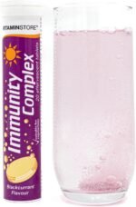 Vitamin Store Immunity Complex Effervescent Tablets, 3 Packs of 20 Blackcurrant Flavoured Immune System Booster Dissolvable Fizzy Supplement - Contains Vitamins C, D, Zinc & Selenium - Image 3