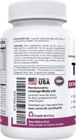 ThyroAid #1 Thyroid Support Supplement | Premium Thyroid Formula & Energy Support with Kelp, Iodine, Ashwagandha, Selenium, B12, Copper & More | 60 Capsules (Non-GMO) - Image 3