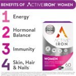 Active Iron Supplement 17 mg + Multivitamin for Women – Clinically Proven to Increase Energy & Reduce Tiredness – Gentle, Non-Constipating Iron + Women’s Multivitamin – 30 Capsules + 30 Tablets - Image 3