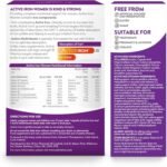 Active Iron Supplement 17 mg + Multivitamin for Women – Clinically Proven to Increase Energy & Reduce Tiredness – Gentle, Non-Constipating Iron + Women’s Multivitamin – 30 Capsules + 30 Tablets - Image 5