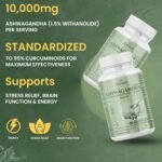 Zarikh Ashwagandha High Strength Capsules with Black Pepper, Ginger Root & Cumin | Supports Memory, Stress Relief, Energy & Fertility | Inflammation Supplements for Men & Women | 60 Vegan Capsules - Image 3