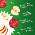 Fiber Gummies with Sugar-Free Prebiotic & High Strength Inulin - Fiber Supplement, Weight Control, Digestive Support for Kids & Adults - Apple Flavor (60 Ct) (1 Pack) - Image 4