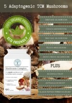 Complementary Supplements - Organic Mushroom Complex - Immune System & Energy Support - Traditional Herbal TCM Adaptogen Blend – Maitake, Chaga, Shiitake, Reishi, Lion's Mane, 90 Capsules - Image 4