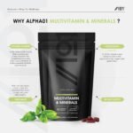 Multivitamins & Minerals for Men and Women – 90 Vegan Tablets – High Strength 18 Essential Vitamins & Minerals with Iron, Vitamin C, B12 & D3 – by Alpha01 - Image 3