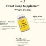 VITL Sweet Sleep Supplement - 30 Vegan Capsules - A Blend of Vitamins, Minerals, Plant Extracts & Amino Acids to Promote More Restful Sleep - Lemon Balm, Cherry Extract, Vitamin B6, Zinc & Magnesium - Image 3