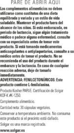 Solgar Neuro-Nutrients Vegetable Capsules - Rich in Nutrients for Healthy Brain Function - Helps to Regulate Mood, Mental Clarity & Alertness - Food Supplement - Vegan, Vegetarian, Kosher - Pack of 30 - Image 4