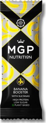 MGP Nutrition 12 Pack Banana Booster Protein Bar - High Protein, Low Sugar, Vegan Snack with Banana, Sultanas & Oats - Healthy & Delicious Plant-Based Energy Snack Bar, Made in UK - Image 4