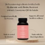 Women’s Multivitamins & Minerals with Hyaluronic Acid & Biotin | 26 Essential Vitamins, Minerals & Botanicals | Optimal Dosages | Vegan & Gluten Free | No Synthetic fillers | 60 Caps | Her Essentials - Image 3