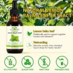 Lemon Balm Drops,Herbal Supplements with Natural Lemon Balm Leaf Extract for Relaxation, Supports Healthy Sleep, Health & Personal Care Drops - Vegan - Image 3