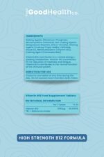 Your Good Health Co – Vitamin B12 | Vegan | High Strength Formula | Support Energy Production and Reduce Tiredness & Fatigue | Tablet | 30 Day Supply - Image 6
