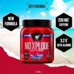 BSN Nutrition N.O.-Xplode Pre Workout Powder Food Supplement, Energy and Focus support with Caffeine, Amino Acids, Vitamin C and Zinc, Purple Power Flavour, 30 Servings, 390g (Packing May Vary) - Image 3