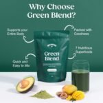 Nutriseed Greens Powder 150g - Natural & Fresh Tropical Burst Super Greens Powder with Superfoods & Adaptogens Including Ashwagandha, Boosts Digestion & Immunity, Vegan & Gluten Free - 30 Servings. - Image 3