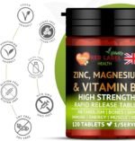 Red Label Health Zinc Magnesium and Vitamin B6 Tablets Pack of 120 Tablets (4 Months Supply), High Strength Supplements for Men & Women, Sleep Aid, Muscle Recovery, Better Sleep, UK - Image 8