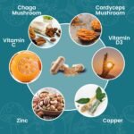 fabÜ Shrooms Immune - Mushroom Immune Support & Energy Booster with Chaga & Cordyceps Plus Vitamin D - Natural Defence Support Supplement - Vegan Friendly for Daily Wellness (60 Capsules) - Image 4