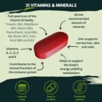 NutraKing Multivitamin Tablets for Women - 31 Multivitamins for Women with Minerals, Vitamins A, B, C, D, E, K, Iron and CoQ10, Easy to Swallow Vitamin Pills (96 Capsules (Tub)) - Image 4