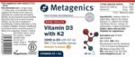Metagenics Vitamin D3 with K2 Liquid Drops - Bone Health & Immunity - Orange, 30ml - Image 4
