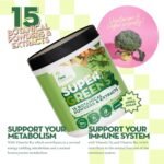 New Nature Super Greens Powder - 15-Ingredient Superfood Blend - Vegan, Sugar-Free, No Additives - Made in Germany - 50 Servings (250g) - Image 3