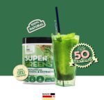 New Nature Super Greens Powder - 15-Ingredient Superfood Blend - Vegan, Sugar-Free, No Additives - Made in Germany - 50 Servings (250g) - Image 5