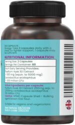 Colon Cleanse Psyllium Husk & Probiotics | Gentle Digestive Support for Constipation, Bloating Relief & Gut Health | 120 Vegan Capsules HERA VITALITY - Image 3