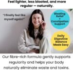 Colon Cleanse Psyllium Husk & Probiotics | Gentle Digestive Support for Constipation, Bloating Relief & Gut Health | 120 Vegan Capsules HERA VITALITY - Image 4
