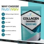 Nutrivolv Collagen Marine (1000mg) Supplement for Skin , Anti Ageing, Tissue, Joints, Bones & Muscles | 90 Multivitamin Tablets - Image 3