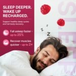 INTENSE Wellness Sleep Gummies for Adults UK - Valerian Root, Ashwagandha, Magnesium & L-Theanine Night Time Support for Restful Evenings - Vegan, Sugar Free Raspberry Flavour - 60 Count - Image 3