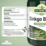 Natures Aid Ginkgo Biloba 6000mg High Strength - Supports Brain Function, Memory & Circulation Natural Antioxidant Food Supplement - Vegan, Non-GMO, Gluten-Free - 90 Tablets - Image 5
