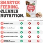 Bee Pollen Powder for Hermit Crabs – Natural Food Supplement for Molting & Recovery – Auto Feeder Safe Powder Food Topper – No Filler Crab Nutrition Booster – 2.5 oz - Image 6