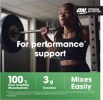 Optimum Nutrition Micronised Creatine Powder, 100% Pure Creatine Monohydrate Powder for Performance and Muscle Power, Unflavoured Shake, 93 Servings, 317 g - Image 4