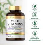Multivitamin Tablets for Men and Women | 365 Count | with 28 Essential Vitamins and Minerals | Vegan Supplement | by Carlyle - Image 6