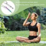 LIAMGUS 2 Pcs Breathing Necklace for Stress Relief, Anxiety Support, and Meditation (Colorful + Silver) - Image 6