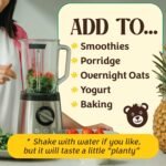 Boho Unflavoured Organic Vegan Protein Powder Blend (1kg - 57 Servings) Plain & Unsweetened, Organic Plant Based Protein, Dairy Free, Gluten Free, Lactose Free, Pea, Plant Protein Powder - Image 5
