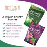 Superfood Greens Powder & Berries Powder Dietary Supplements - for Immune Support - 150 g Pouches - Super Smoothie Mix for Juice & Shakes - Powdered Acai & Flaxseed Blends for Health - by NextGenU - Image 3