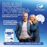 NATURES ZEST - BrainPower+ Brain Supplement for Focus, Memory & Clarity – Natural Nootropic with Ginkgo biloba, L Theanine, Vitamin B12, Zinc – Cognitive Support for Men & Women, 60 Vegan Capsules - Image 3
