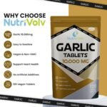 Garlic 10000mg High Strength Supplements Nutrition for Blood Pressure Support, Improved Heart Health, and Robust Immune System — Pack of 120 Healthcare Tablets - Image 3