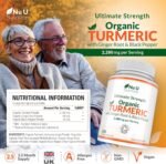 Organic Turmeric Ginger & Black Pepper 2280mg - 240 Vegan Capsules not Tablets - High Strength Tumeric Curcumin - Joints Herbal Supplement for Men and Women - Made in The UK - Nu U Nutrition - Image 3