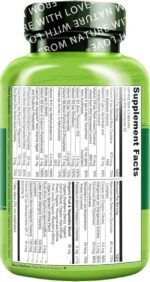 NATURELO Whole Food Multivitamin for Teenage Boys - Daily Vitamin & Mineral Supplement - with D3, Zinc, B12 & Plant Extracts - 60 Vegan Capsules | 1 Month Supply - Image 4