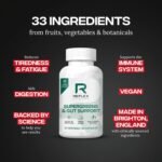 Reflex Nutition Supergreens & Gut Support - 33 Active Ingredients - Prebiotics, Probiotics, Vitamins & Minerals - Immune Support, Reduce Fatigue & Bloating - Vegan Gut Health Supplement (90 Capsules) - Image 3
