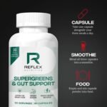 Reflex Nutition Supergreens & Gut Support - 33 Active Ingredients - Prebiotics, Probiotics, Vitamins & Minerals - Immune Support, Reduce Fatigue & Bloating - Vegan Gut Health Supplement (90 Capsules) - Image 4