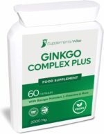 Ginkgo Biloba Plus Complex – Nootropic Brain Health Supplement with Bacopa Monnieri, L-Theanine & More - Vitamins & Minerals for Focus Supplement - Memory & Stress Relief – 60 Vegan Capsules - Image 5