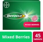 Berocca Vitamin C Effervescent Tablets - Including B Vitamins, Magnesium, Calcium & Zinc - Support Energy Release & Immune System - 45 Tablets - Mixed Berries Flavour - Image 3