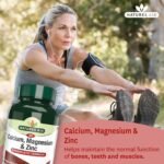 Natures Aid Calcium Magnesium Zinc - Supports Bones Teeth Muscle Function & Immunity - High Potency Natural Immune Health Supplement - Vegan, Non-GMO, Gluten-Free - 90 Tablets - Image 3