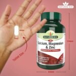 Natures Aid Calcium Magnesium Zinc - Supports Bones Teeth Muscle Function & Immunity - High Potency Natural Immune Health Supplement - Vegan, Non-GMO, Gluten-Free - 90 Tablets - Image 4